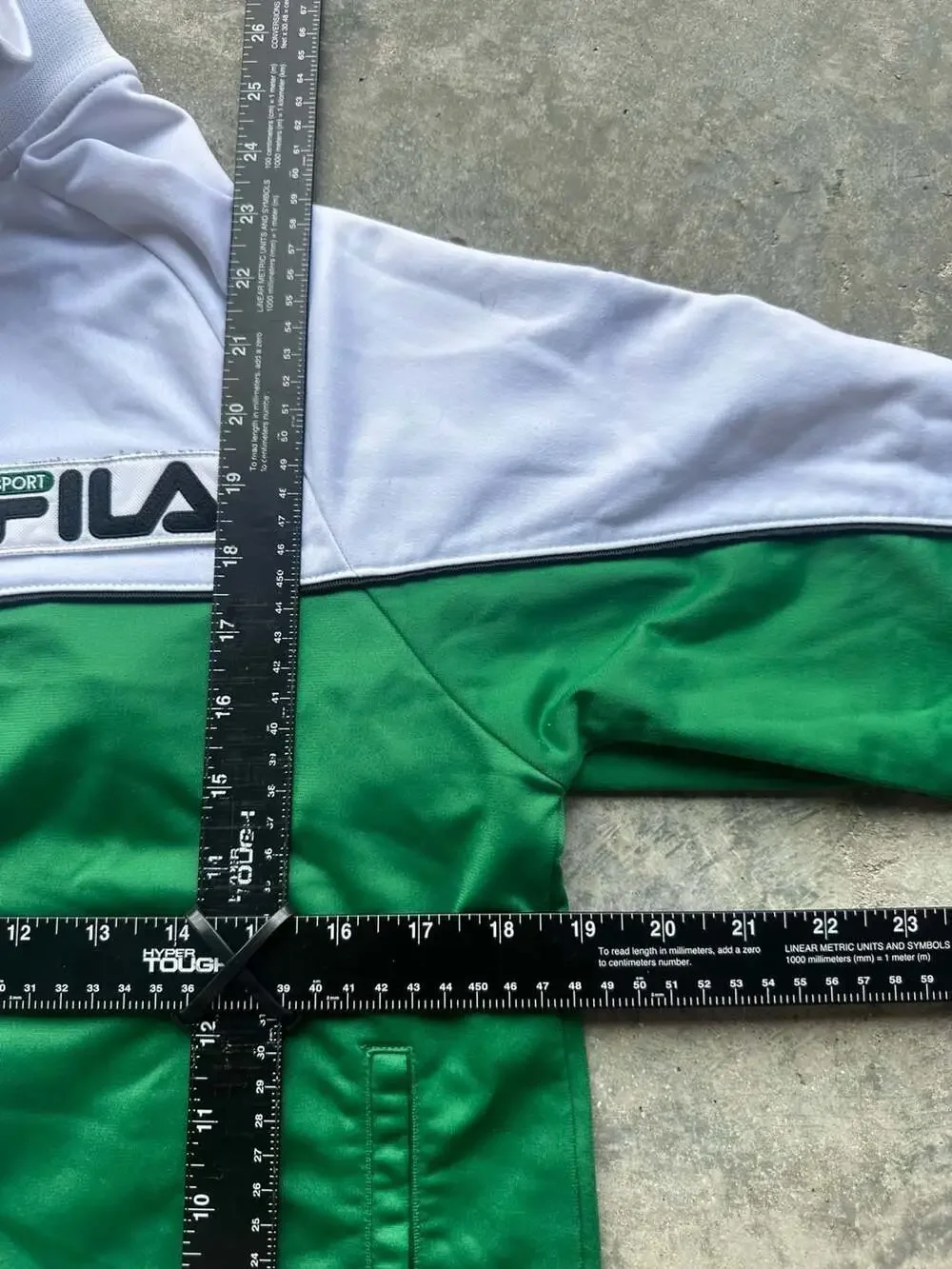 VINTAGE FILA ITALIA track jacket sport athletic soccer warm up zip up Mens Small